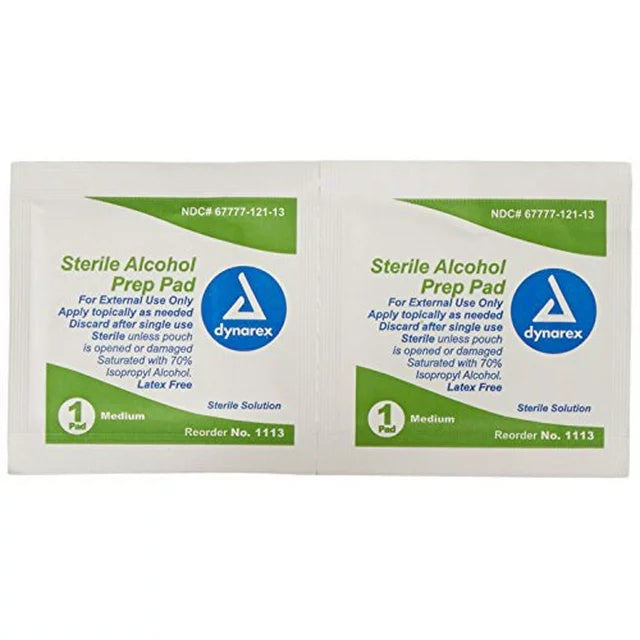 Dynarex Sterile Alcohol Pads, 200/box