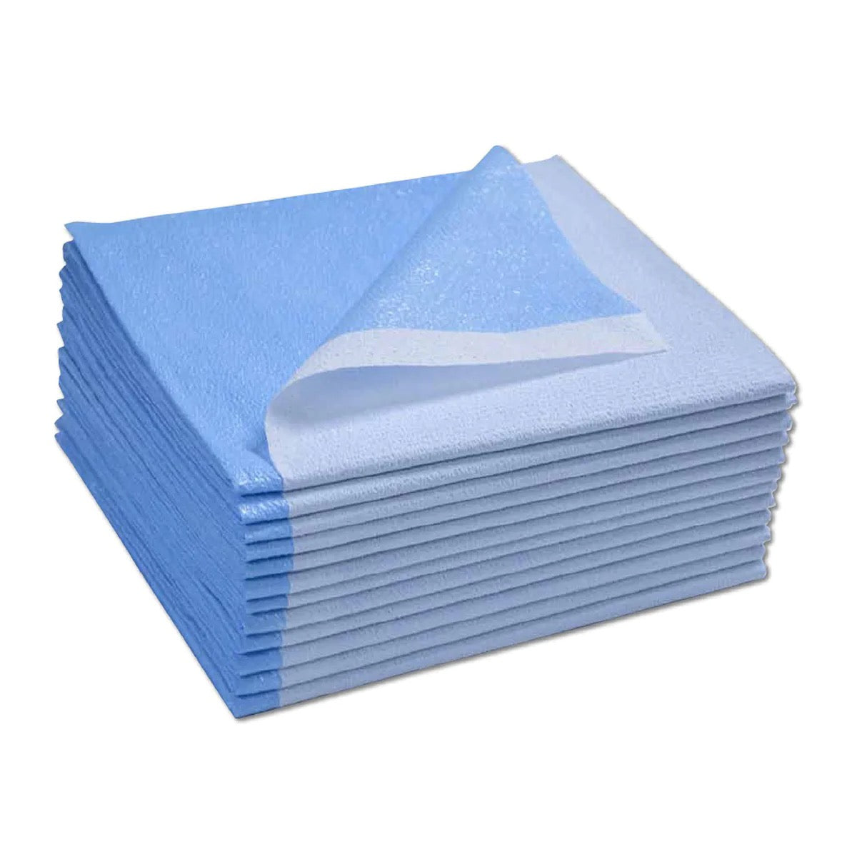 BLUE DRAPE SHEETS — 40" X 90" — CASE OF 50