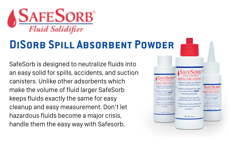 Sorbent Powder Safe Sorb- Spill Absorbent Powder – Trident Tattoo Supply