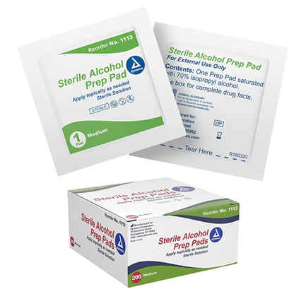 Dynarex Sterile Alcohol Pads, 200/box