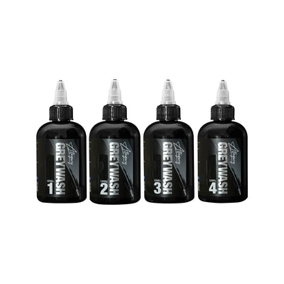 Greywash Set of 4 — Allegory Premium Tattoo Ink — Pick Size