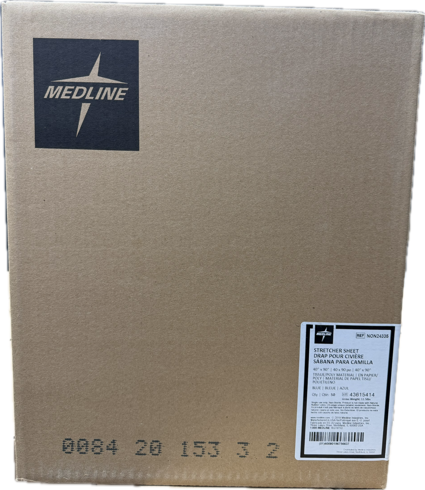 MEDLINE STRETCHER DRAPE SHEETS-40"X90"