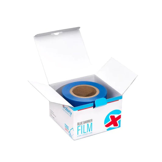 SAFERLY MEDICAL BLUE BARRIER FILM — 4" X 6" — ONE ROLL OF 1200 PERFORATED SHEETS