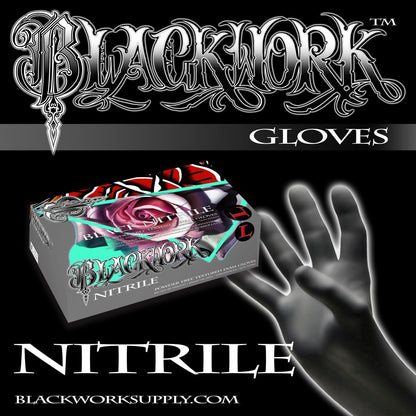 Black Nitrile Medical Grade Exam Gloves