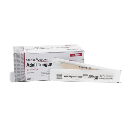 PROADVANTAGE- TONGUE DEPRESSORS - STERILE - 100 / BOX