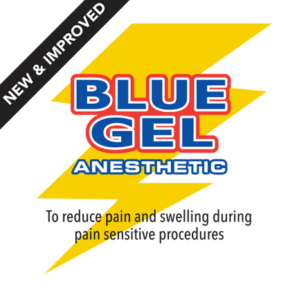 New & Improved Blue Gel Anesthetic — 1oz Bottle